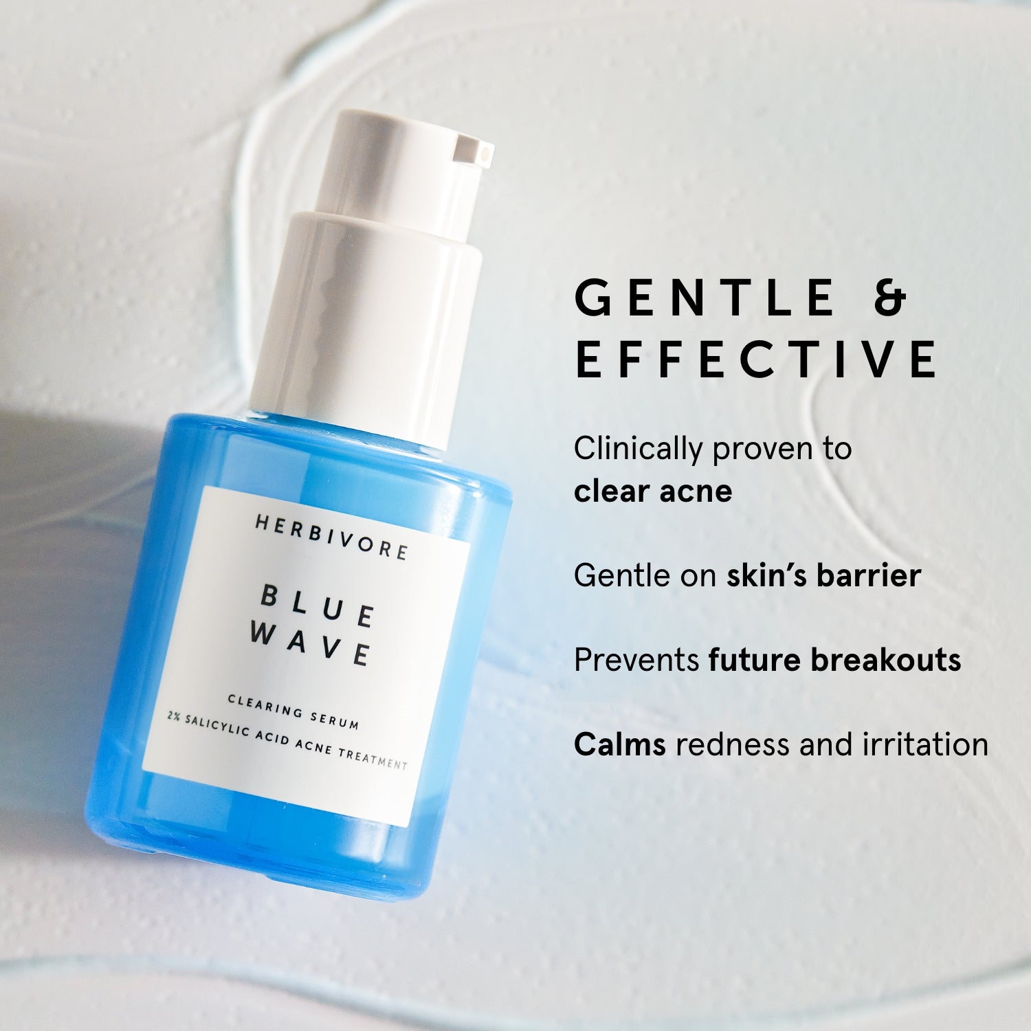 BLUE WAVE 2% Salicylic Acid Medicated Acne Clearing Serum | Herbivorebotanicalss