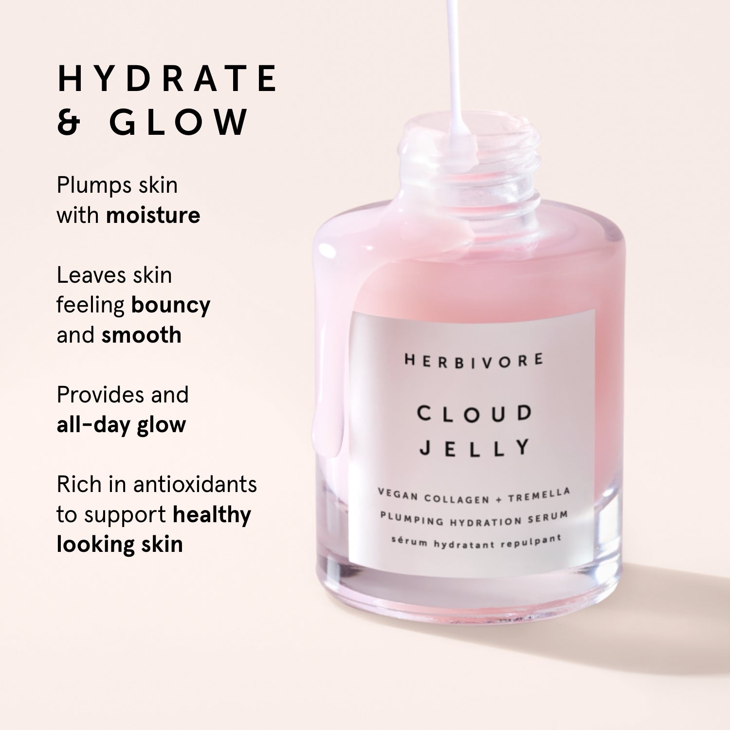 CLOUD JELLY Pink Plumping Hydration Serum | Herbivorebotanicalss