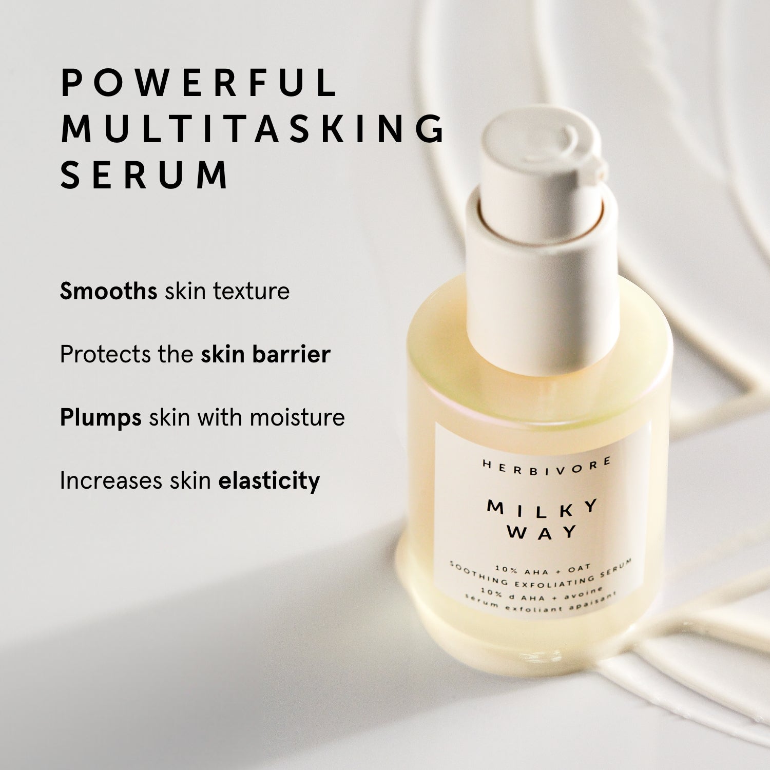 MILKY WAY 10% AHA + Oat Soothing Exfoliating Serum | Herbivorebotanicalss
