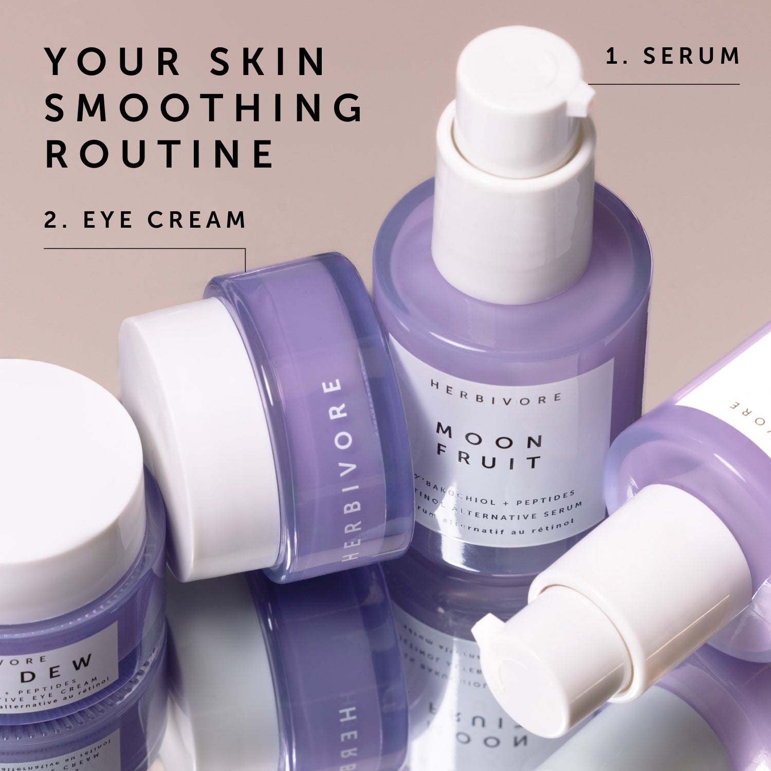 MOON FRUIT 1% Bakuchiol + Peptides Retinol Alternative Serum | Herbivorebotanicalss