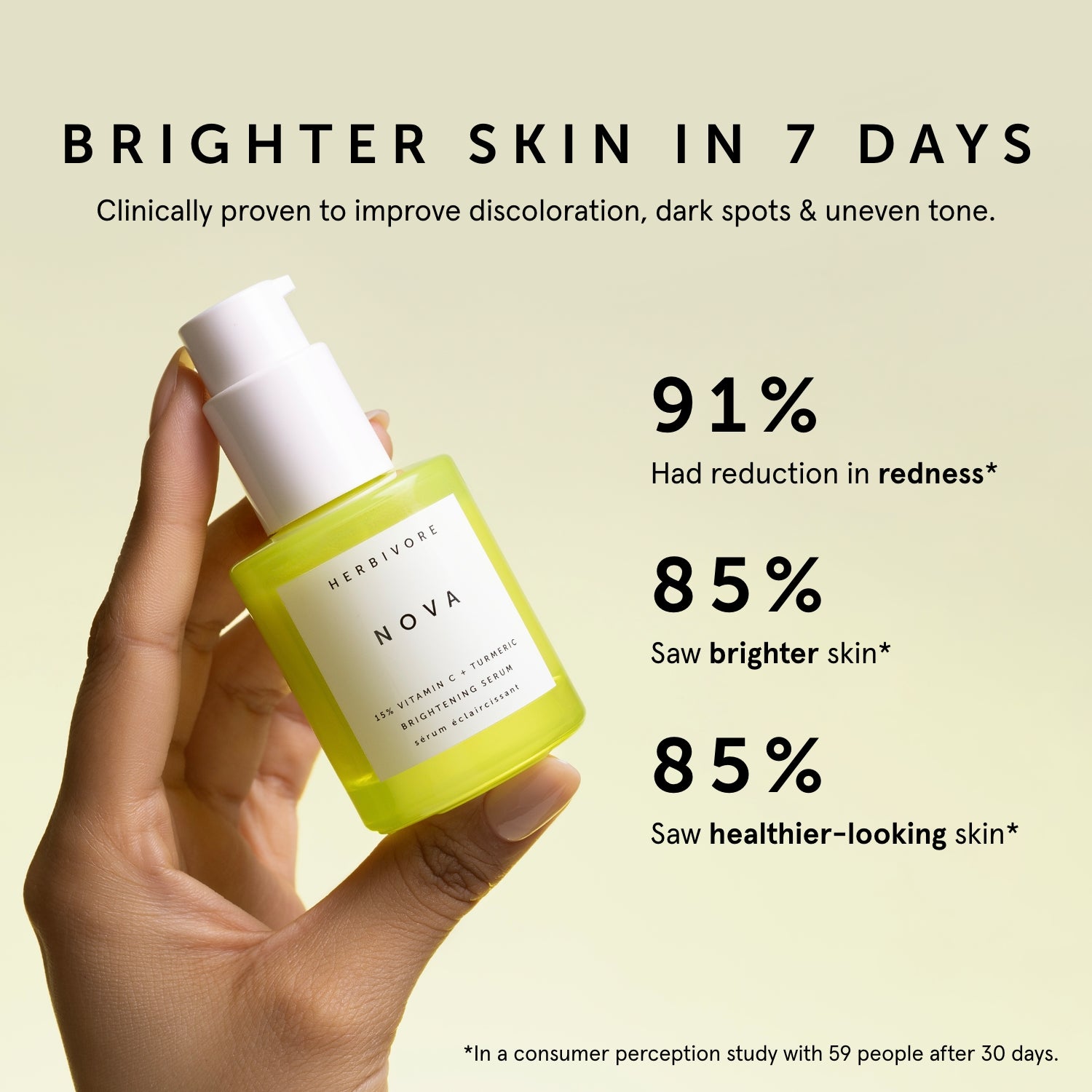 NOVA 15% Vitamin C + Turmeric Brightening Serum | Herbivorebotanicalss