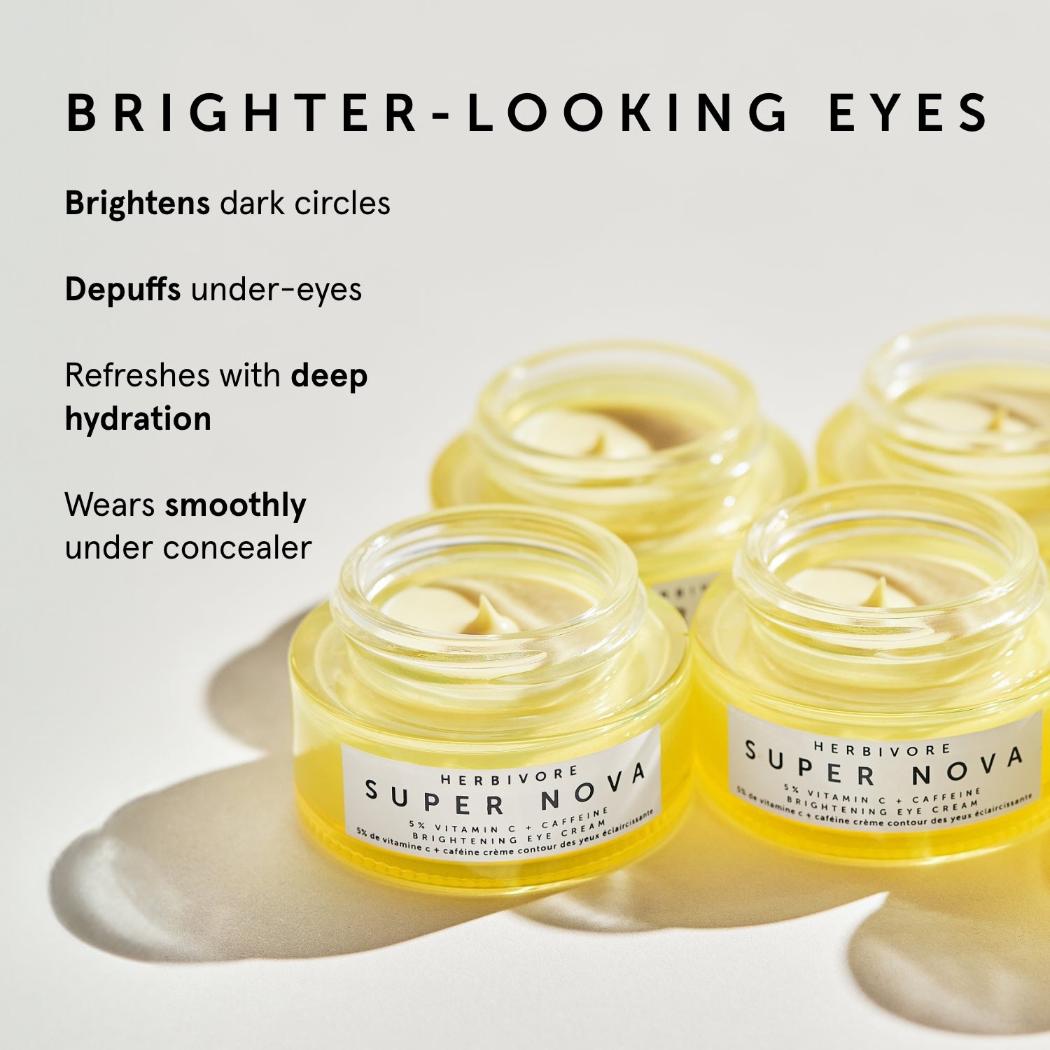 SUPER NOVA 5% Vitamin C + Caffeine Brightening Eye Cream | Herbivorebotanicalss