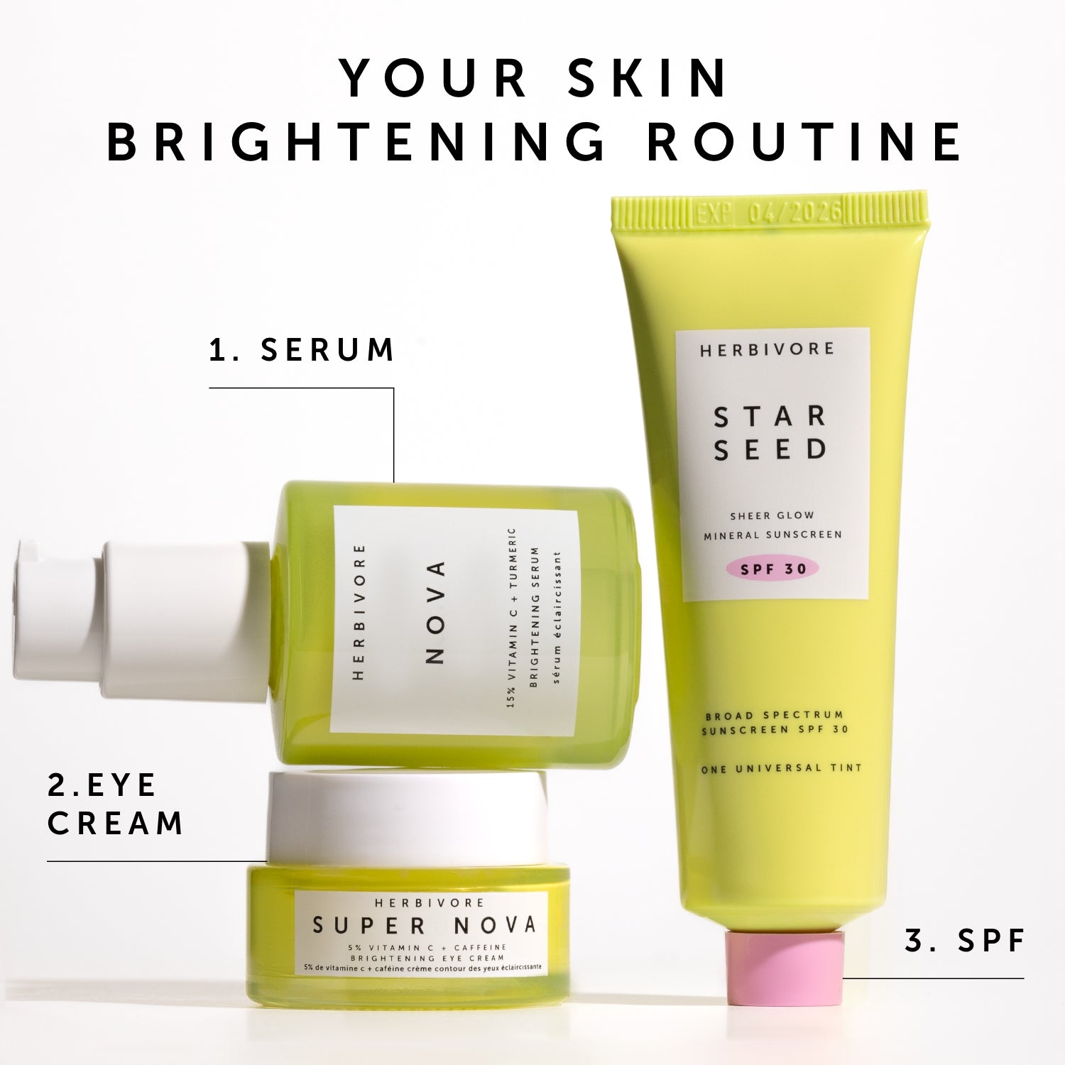 SUPER NOVA 5% Vitamin C + Caffeine Brightening Eye Cream | Herbivorebotanicalss