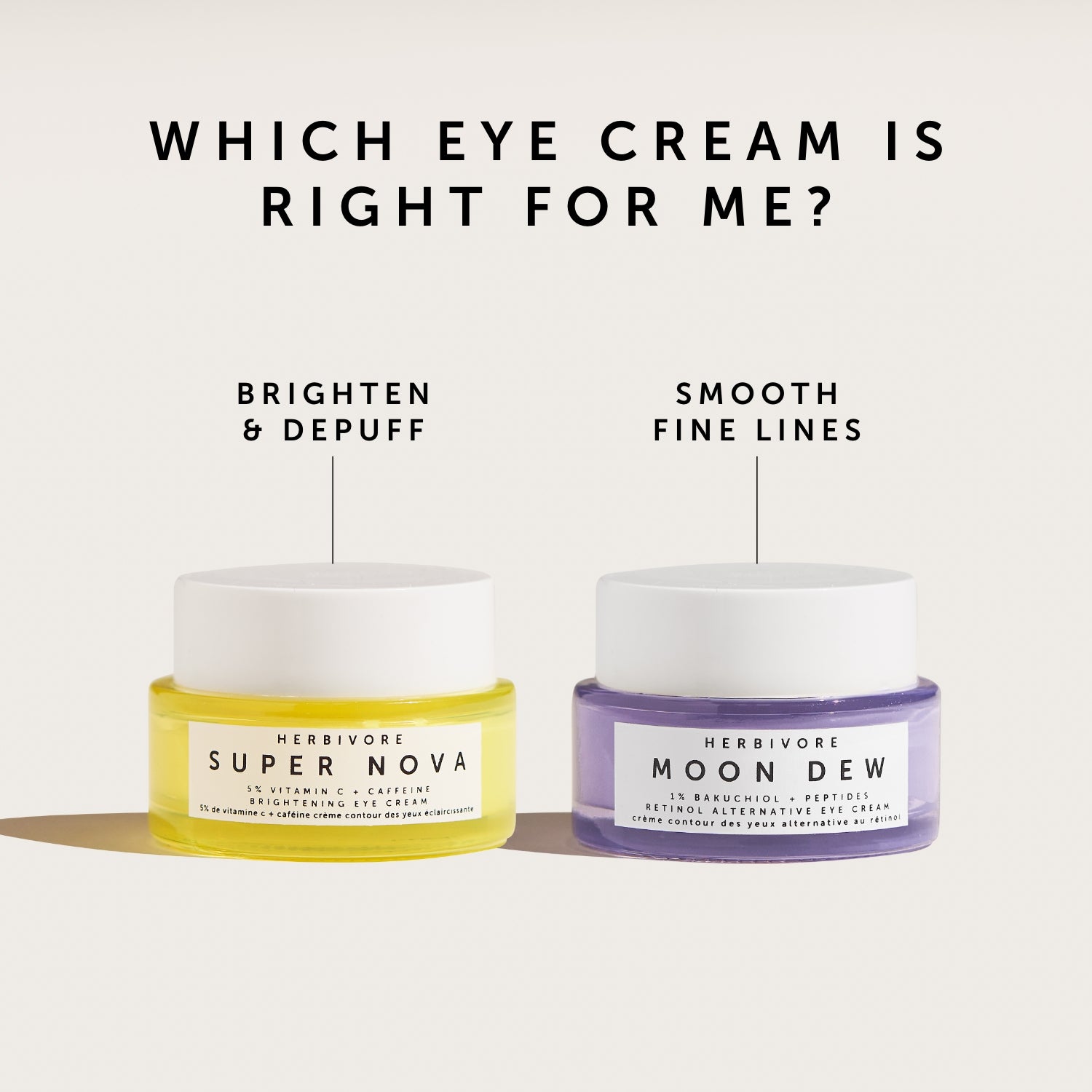 SUPER NOVA 5% Vitamin C + Caffeine Brightening Eye Cream | Herbivorebotanicalss